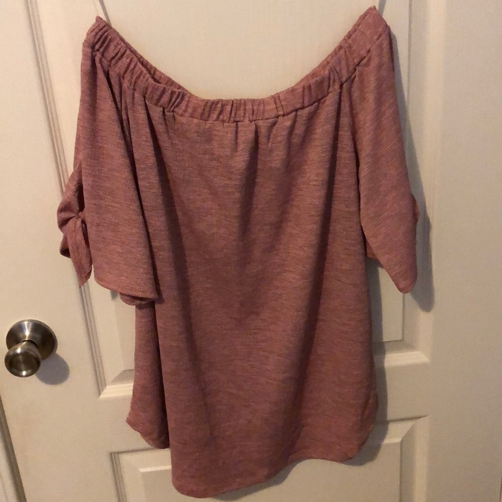 Pink Off-the-Shoulder Top
